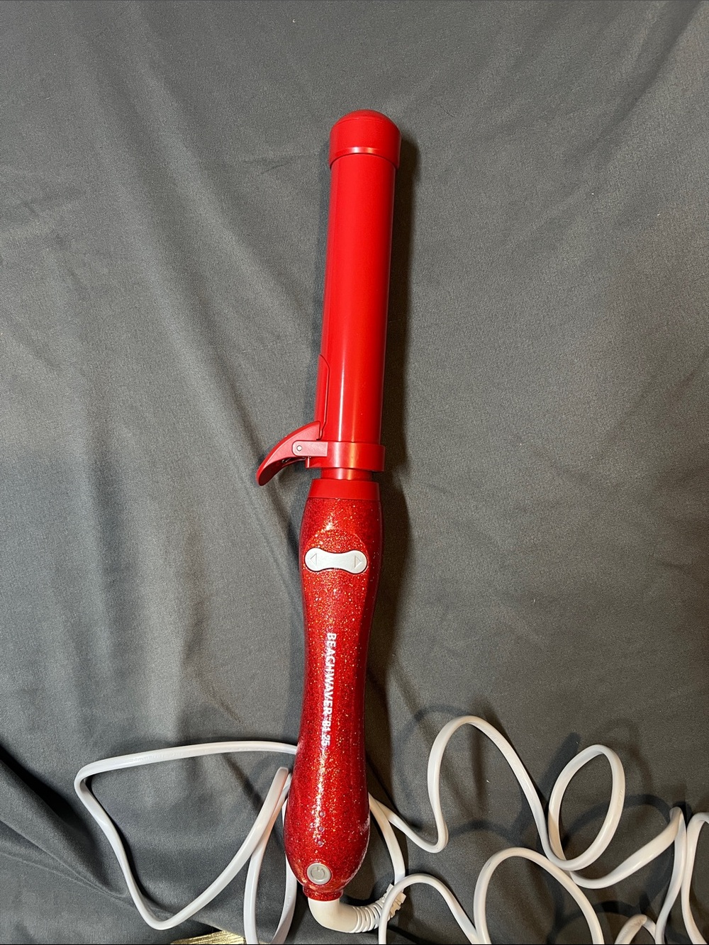 The Beachwaver Co. Red Glitter Curling Iron